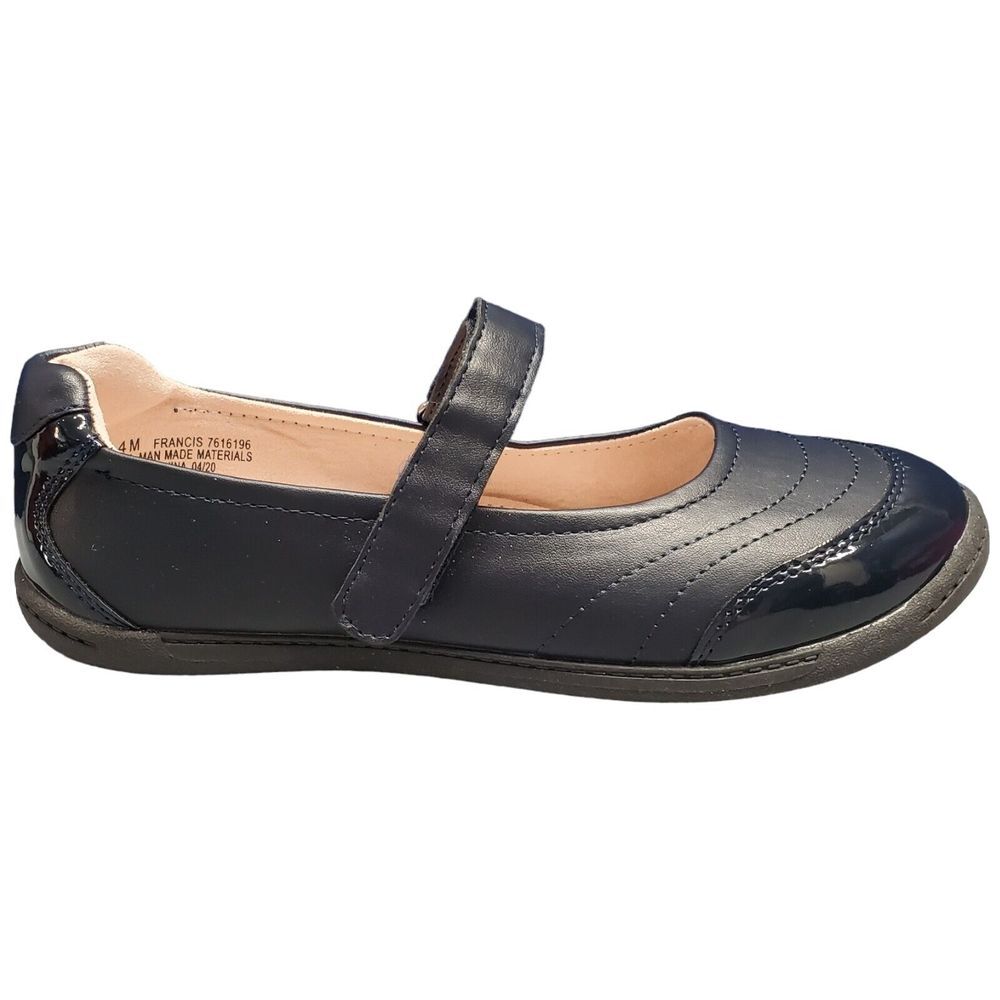 Olive & Edie Francis Flat Shoes Women Size 4M Navy Leather Upper Slip On 7616196